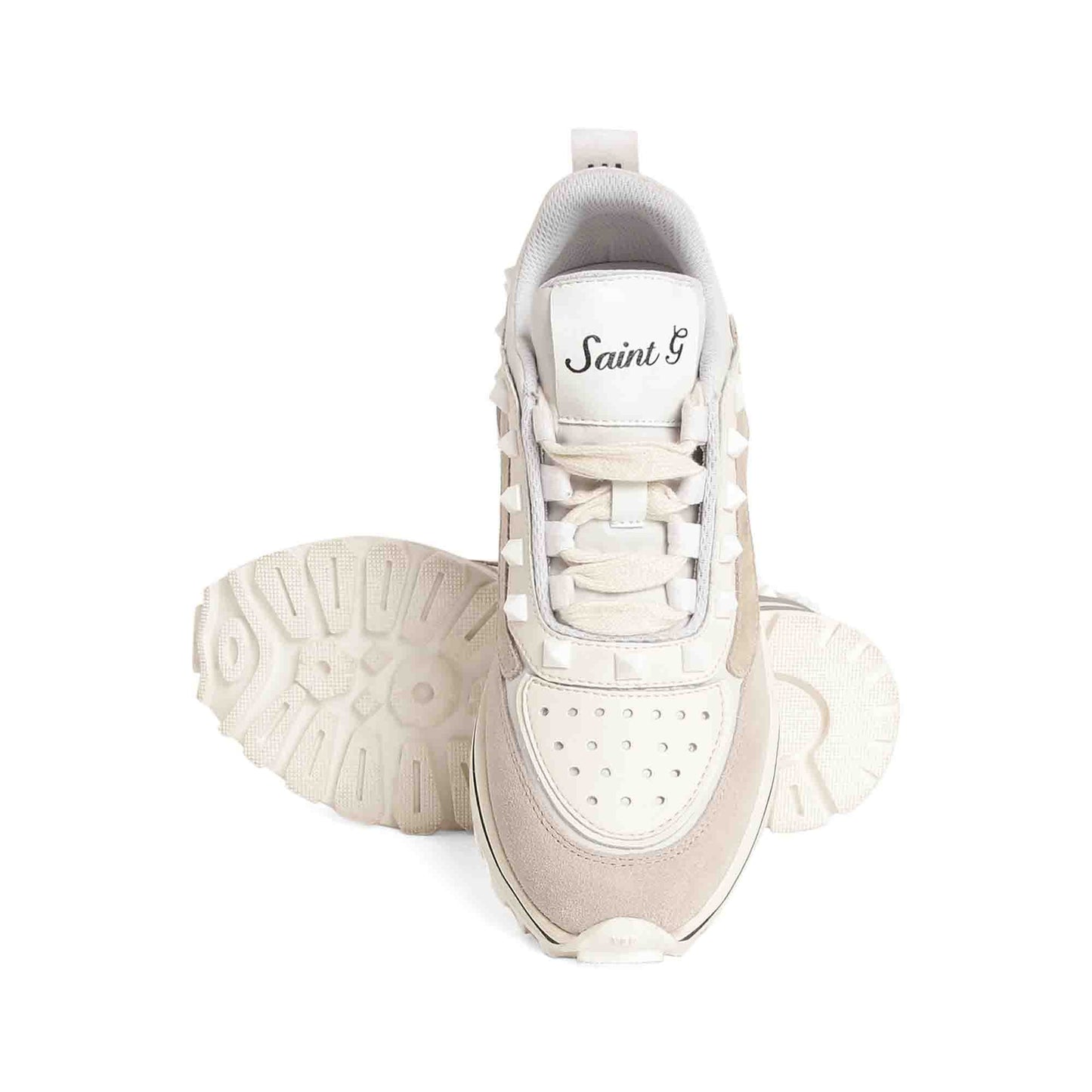 Whitesta Fallon White Leather Sneakers