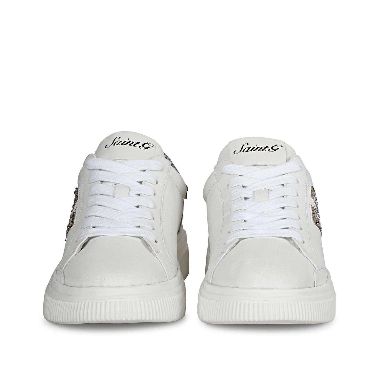 Whitesta Womens White Leather Sneaker