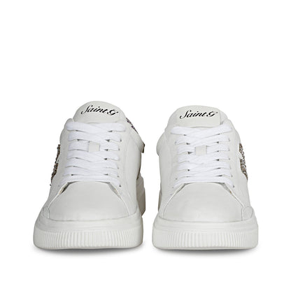 Whitesta Womens White Leather Sneaker