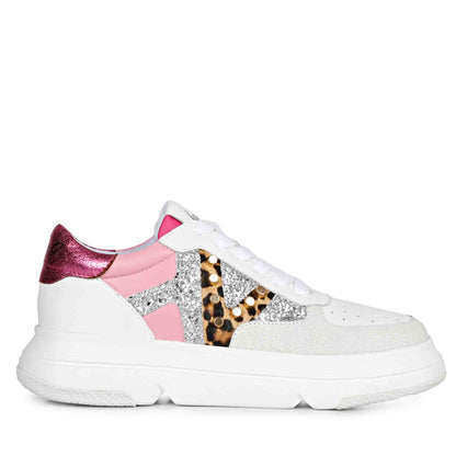 Whitesta Antea Pink Stud Accent Shoes for a Trendy Look