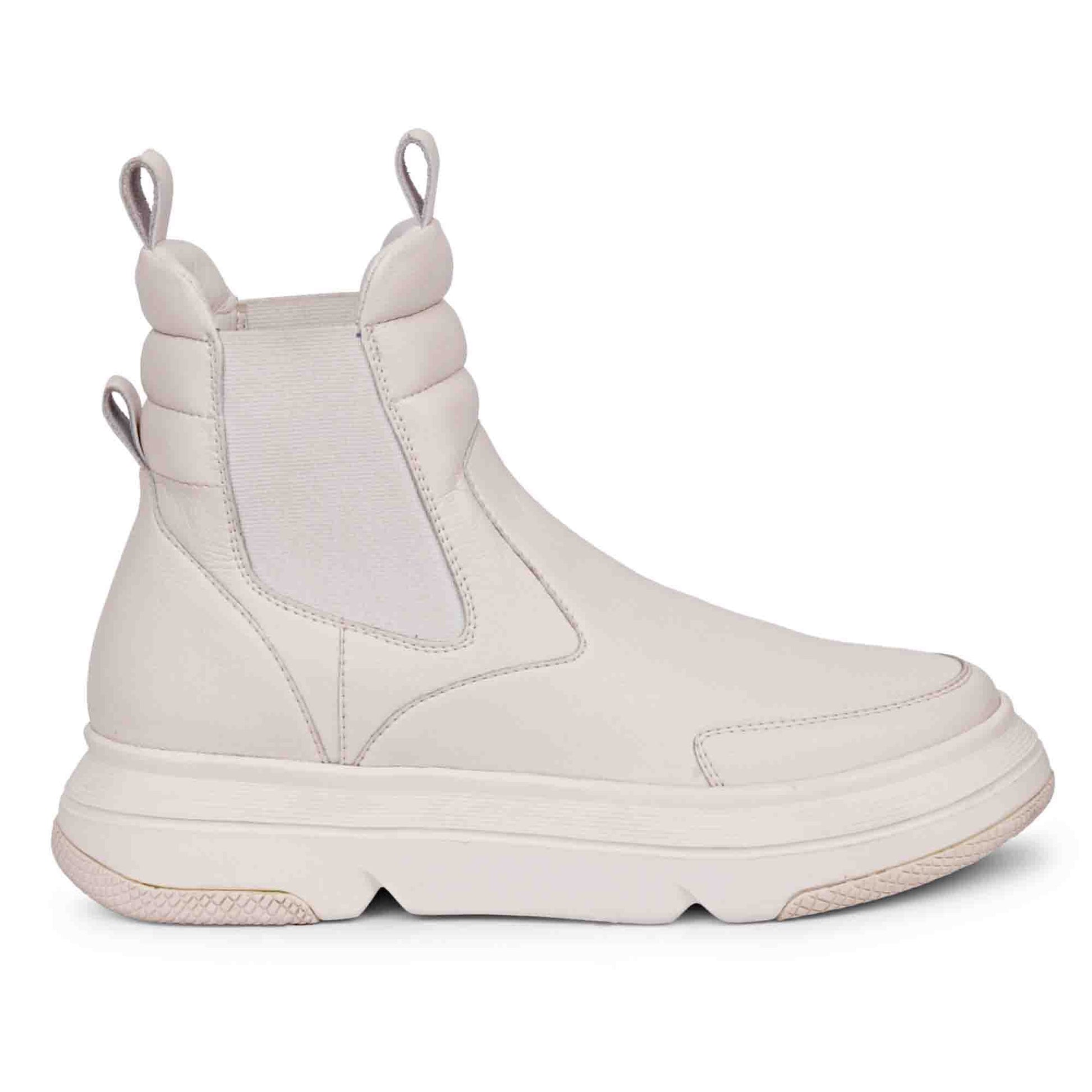 Sleek Whitesta Heather White Leather Sneakers - Timeless style meets comfort in these chic white leather sneakers for a modern, fashionable look